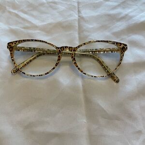 Leopard Pattern Cat Eye Glasses